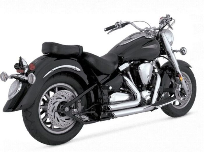 Глушитель Shortshots Staggered Chrome для Yamaha Road Star 1999-2007 